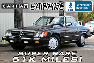 51k miles rare collector car worldwide shipping super clean black on gray 560 sl