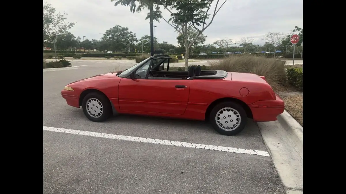 1993 mercury capri convertible red fwd automatic