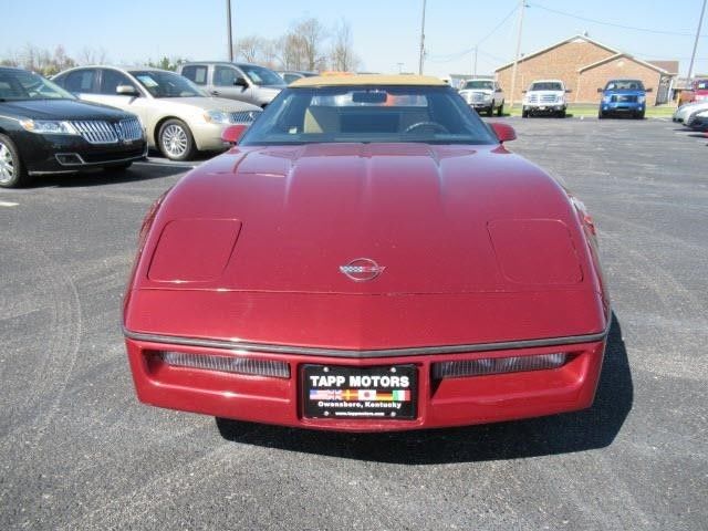 1987 chevrolet corvette convertible 71907 miles dark red metallic 8 cylinder au