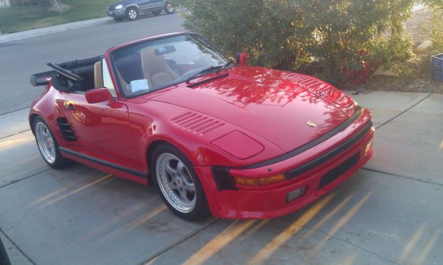1986 porsche 911/930 turbo look slantnose cabriolet