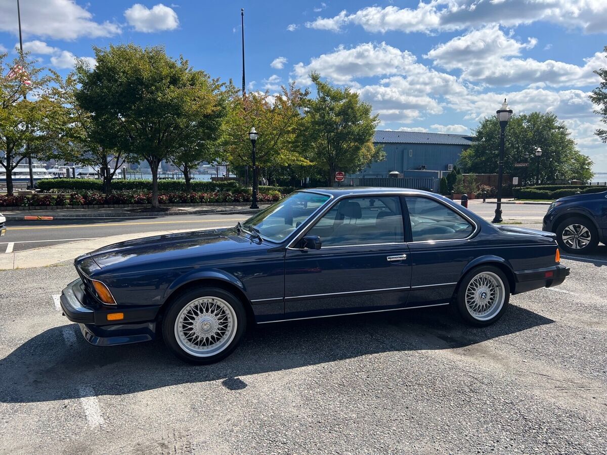 1987 bmw m6 coupe blue rwd manual