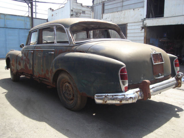 1959 mercedes-benz 300 d 300d rare dividing window project car for restoration