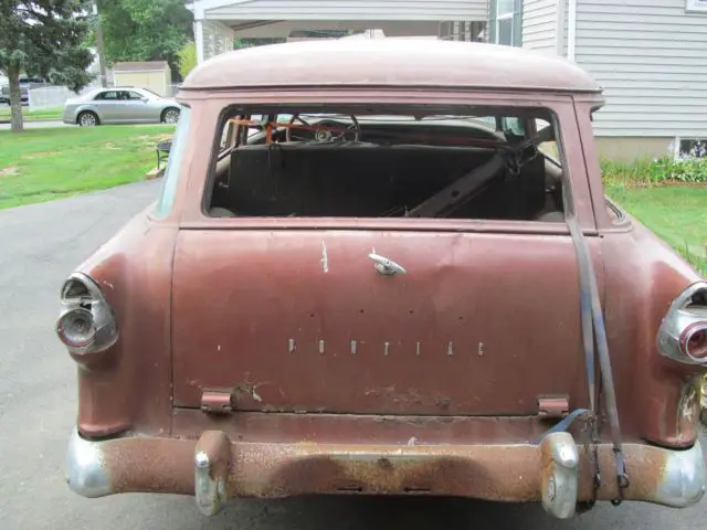 ( 2 ) 1955 pontiac 2 door wagon project cars