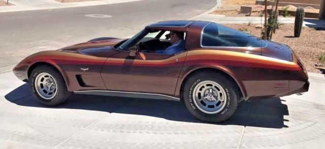 1978 chevrolet corvette silver anniversary emblem, v8, automatic transmission