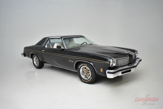 1975 oldsmobile cutlass hurst olds w-30 47035 miles black 455 c.i. automatic
