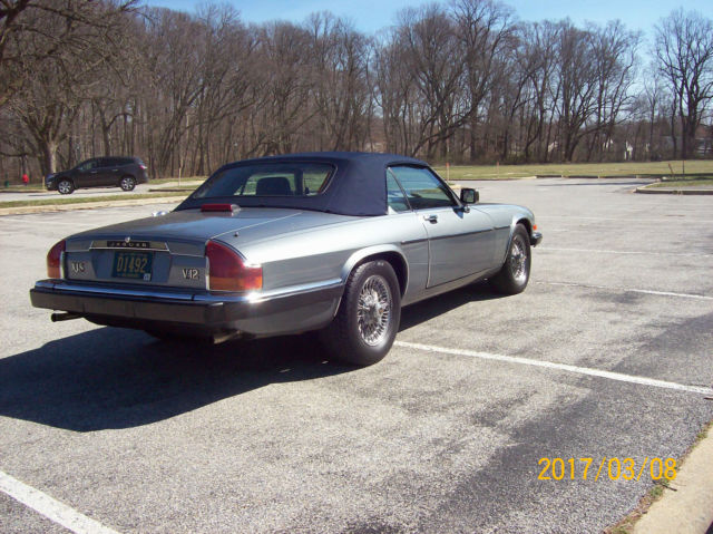 1989 jaguar xjs v12 convertible 2-door, low miles, factory wire wheels