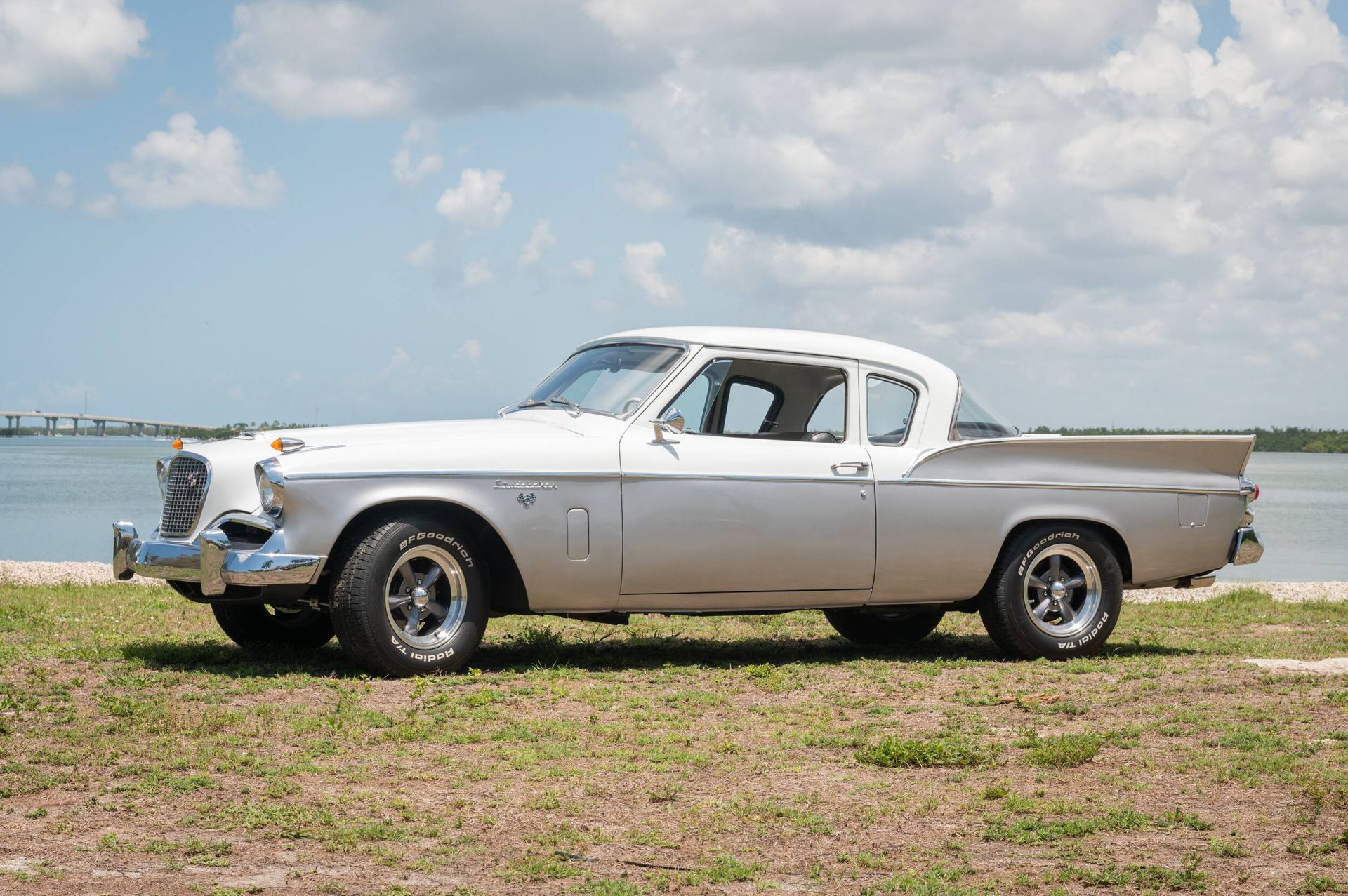 1957 studebaker silver hawk with a 350 chevy v8