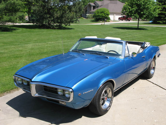 1967 firebird convertible excellent condition, recent full restoration