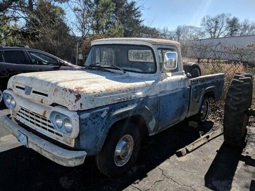 1960 ford f100 32000 miles blue