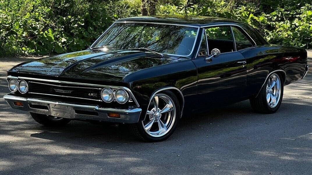 1966 chevrolet chevelle restomod ls pro touring style black automatic