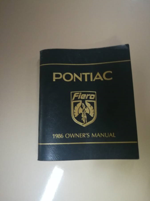 1986 pontiac fiero se gold edition 2m6, v-6, excellent condition, garage kept