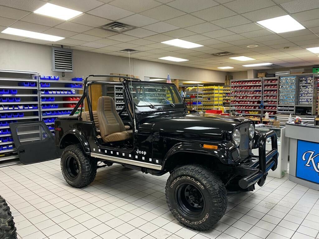 1980 jeep cj-7 suv black 4wd automatic wrangler