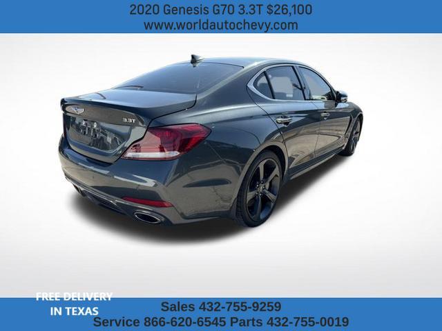 2020 genesis g70 3.3t rwd