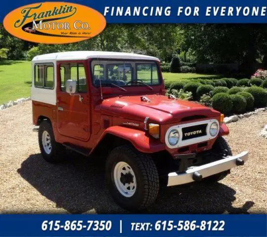 1977 toyota land cruiser fj40/4wd, new tires, removable hard top