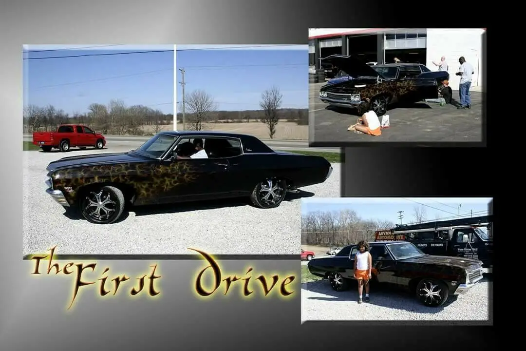 1970 chevrolet impala custom coupe black on black