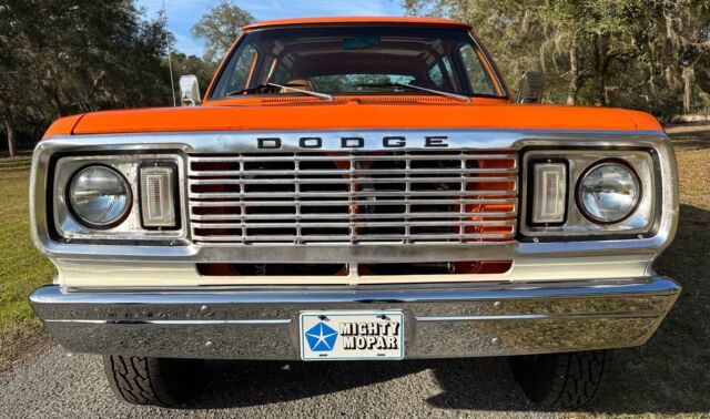 1978 dodge ramcharger 4x4 suv orange 4wd automatic
