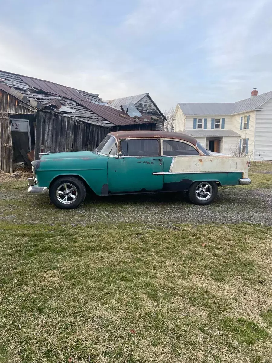 1955 chevrolet 210 sedan green