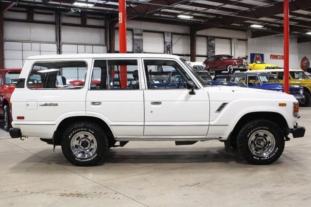 1987 toyota land cruiser 201943 miles white suv inline 6 4 speed manual