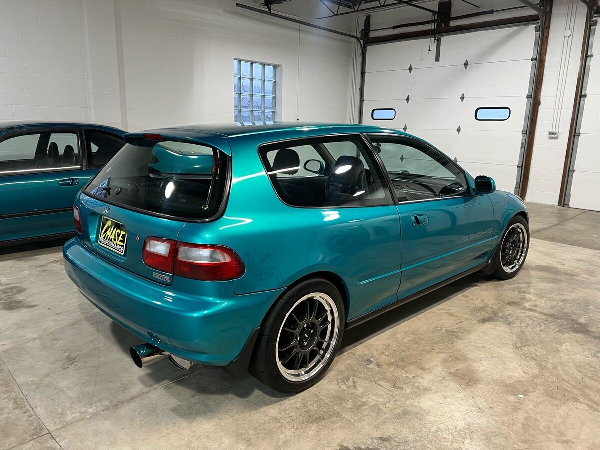 1994 honda civic hatchback green vx