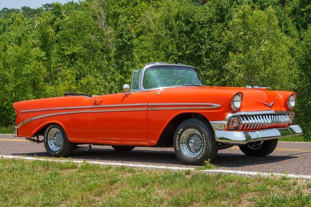 1956 chevrolet bel air convertible rebuilt 283 cid v 8 engine