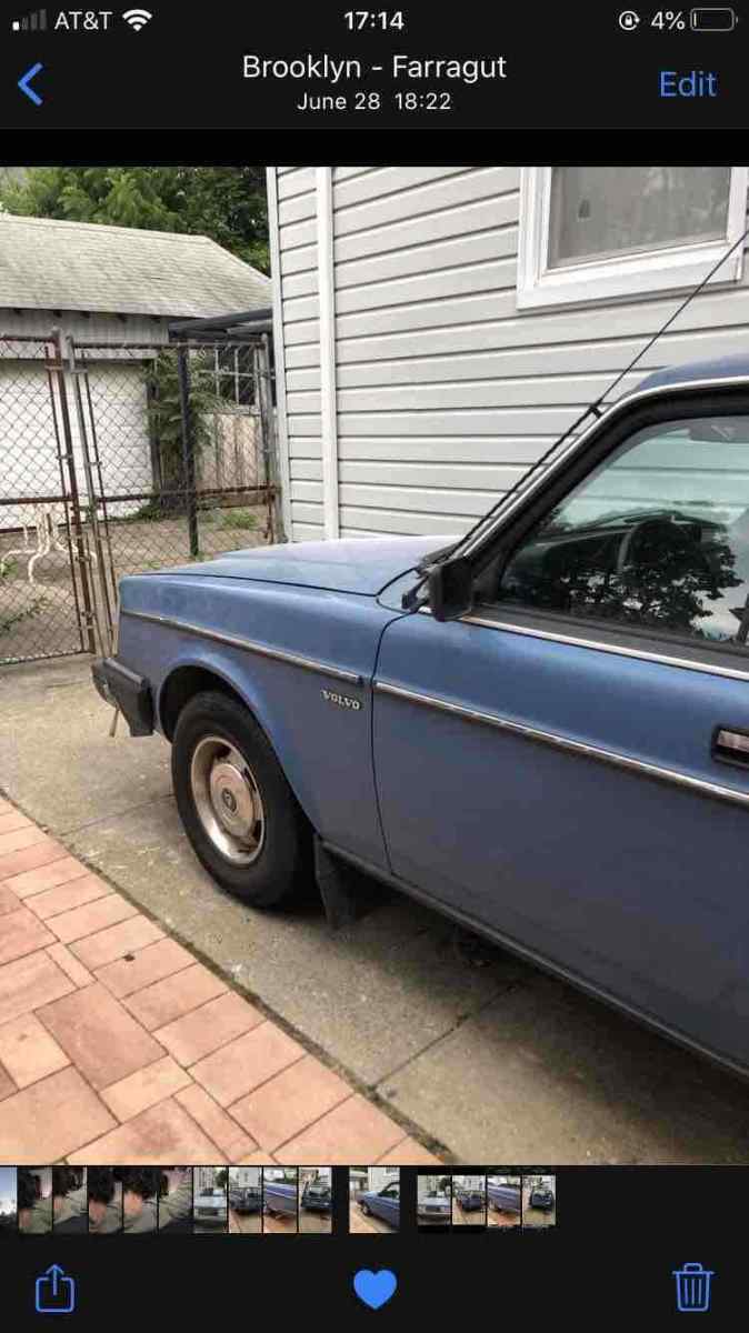 1985 volvo 245 wagon blue rwd manual dl