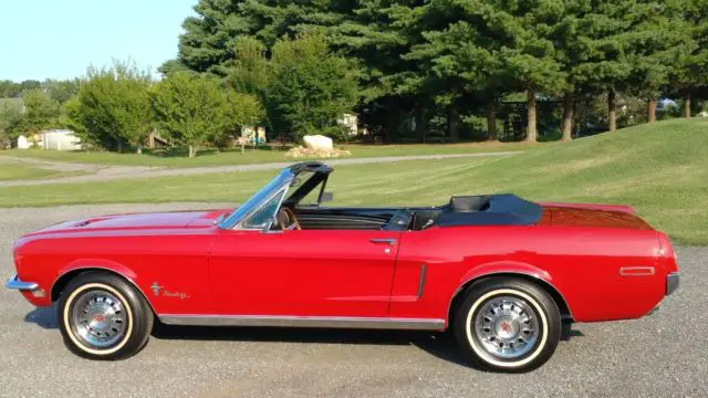 1968 ford mustang convertible j code - power top - disc brakes - power steering