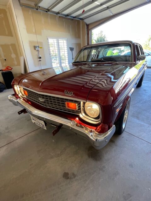 1974 chevrolet nova 5.7 sedan red rwd automatic base