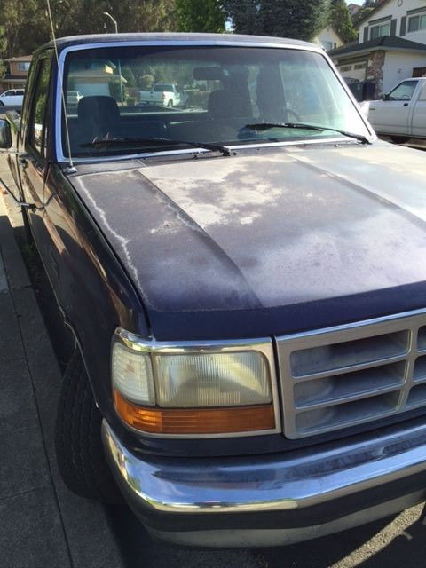 blue ford 150xlt extended cab with full bed