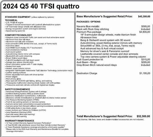 2024 audi q5 40 premium plus