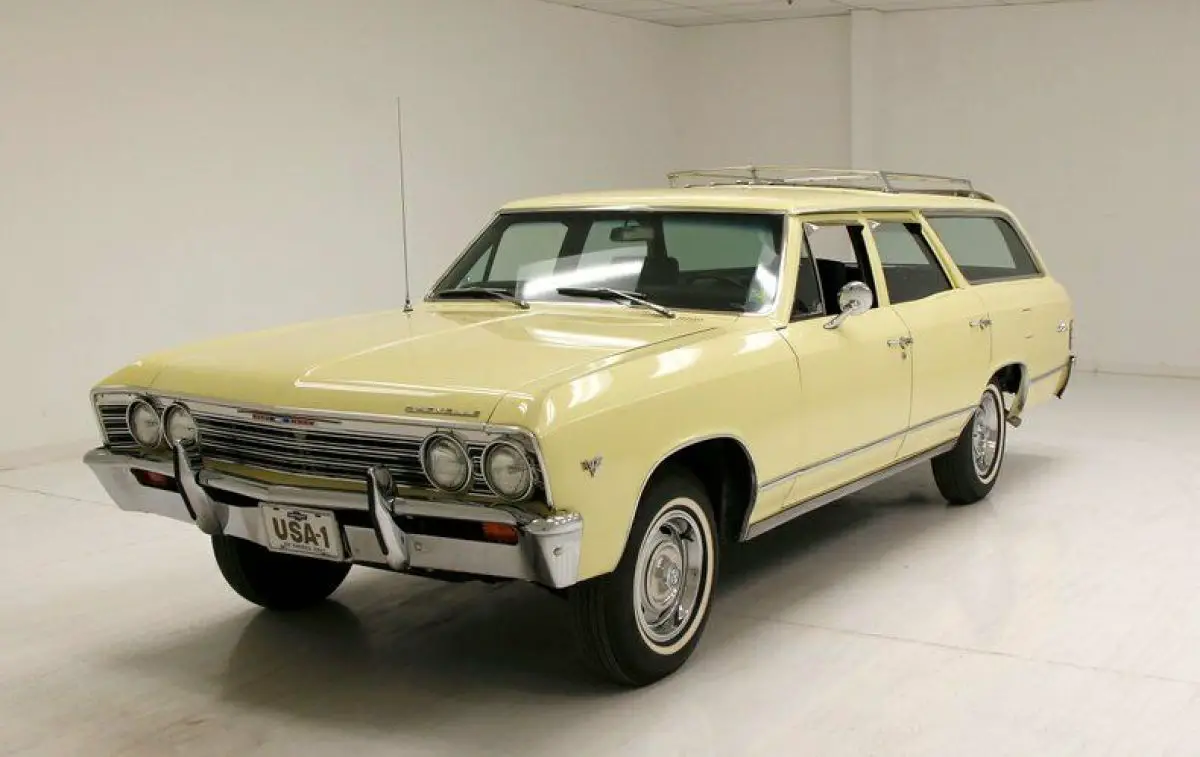 highly optioned 2 owner wagon/beautiful exterior & trim/original 283ci v8