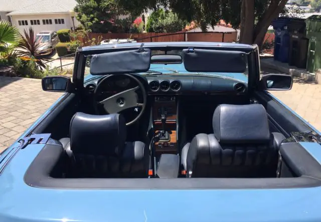 1980 mercedes benz 450sl in rare china blue