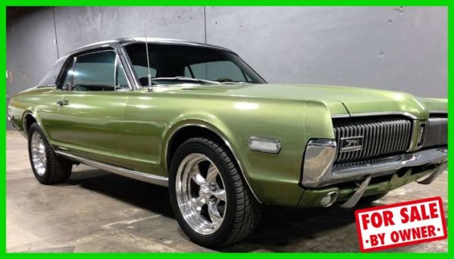 1968 mercury cougar xr7 original 650 hp 8-cyl automatic racing wheels ok c84301