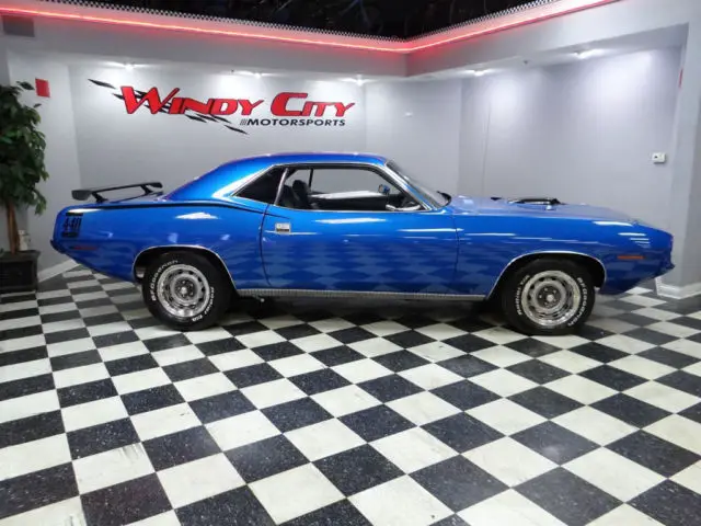 1970 plymouth cuda coupe 440-6 shaker hood rally wheels restored 50k miles mint!