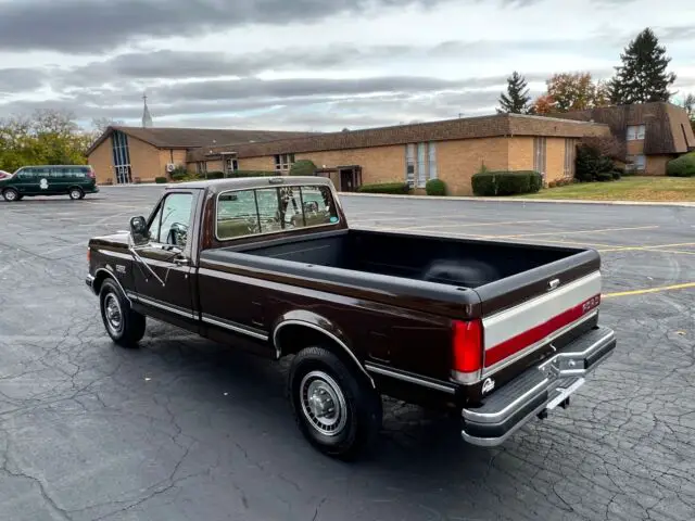1990 ford f-250 pickup brown rwd manual