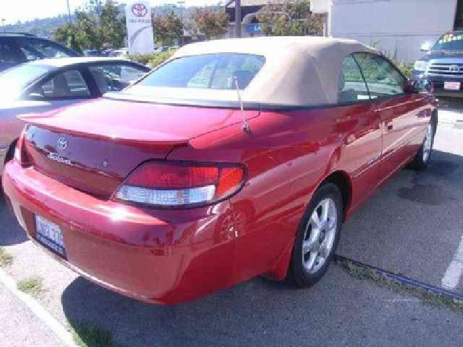 2000 toyota camry solara sle in san rafael, ca
