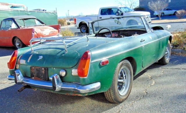1973 mgb roadster overdrive-rustfree low mile-nice original clean-great project