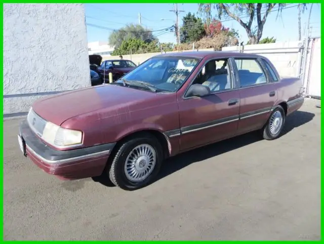 1990 mercury topaz gs used 2.3l i4 8v automatic no reserve