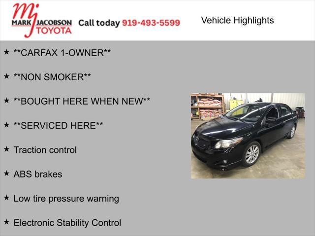 2010 toyota corolla s