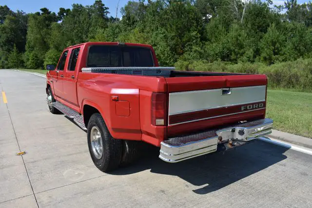 1986 ford f350 xl 145715 miles red pickup truck 8 automatic
