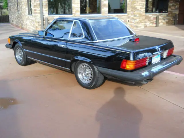 mercedes benz 380sl convertible/black