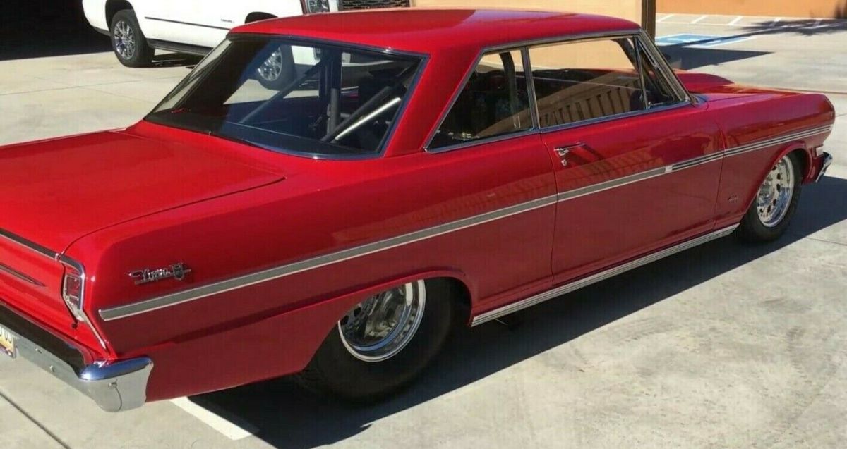 in arizona,1963, custom, pro-street, chevy 2 nova, 8.50 e.t. cert., never raced