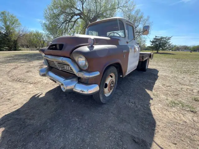 1957 gmc pickup pickup white rwd manual