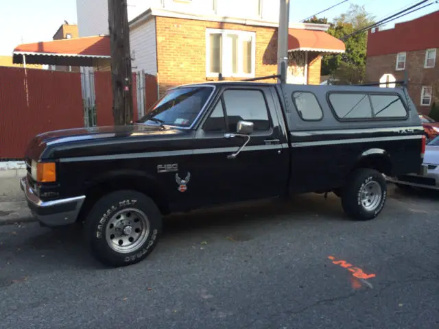 1990 ford f150 lariet package black pick up truck 4wd