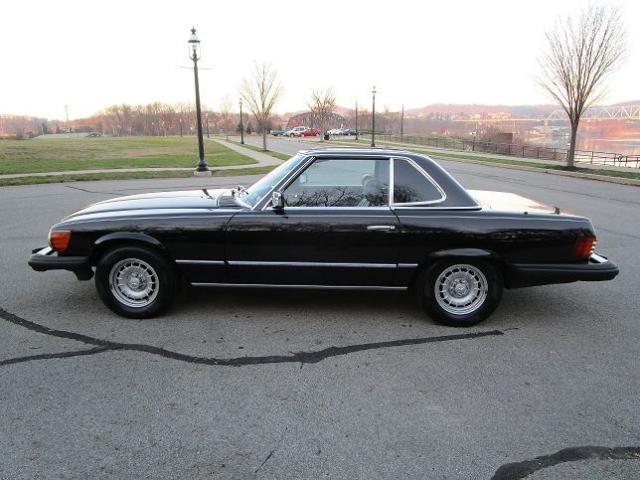 1981 mercedes benz 380 sl triple black 77000 miles garage kept chain upgrade