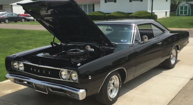 1968 dodge coronet 440 black restored 318 v8