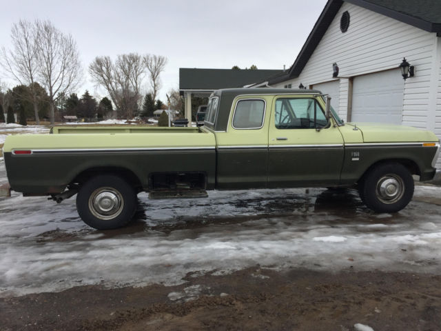 (no reserve) 1976 ford super cab ranger camper special f-350