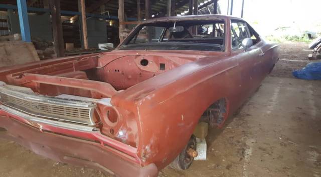 beautiful rare project 1968 gtx no rust frame and body no eng or trans