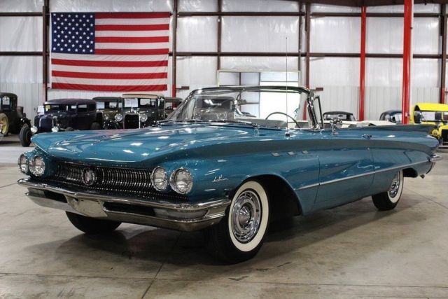 1960 buick lesabre 72361 miles sky blue convertible 364ci v8 automatic