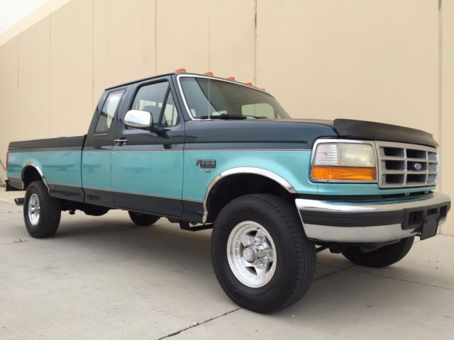 only 72k! 1994.5 ford f250 supercab 5 speed xlt 4x4 7.3 powerstroke diesel 97