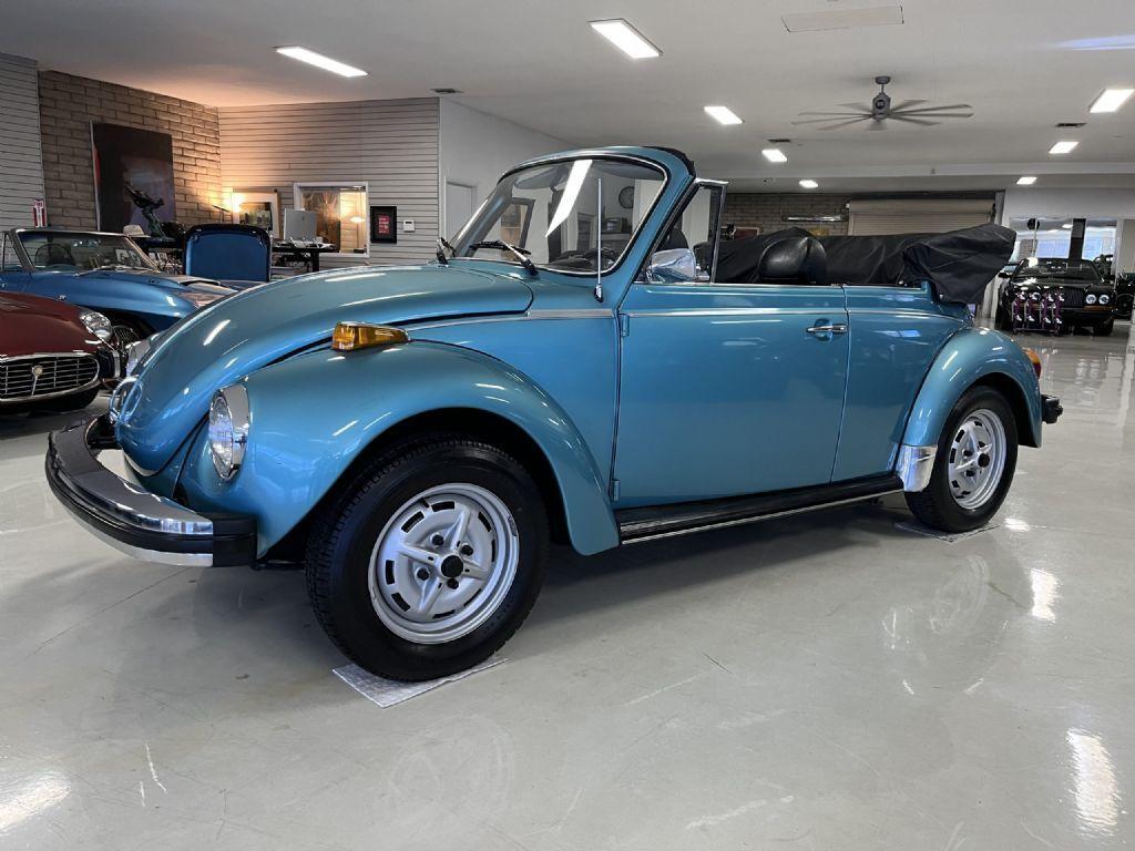 1979 volkswagen beetle river blue metallic convertible 39151 miles